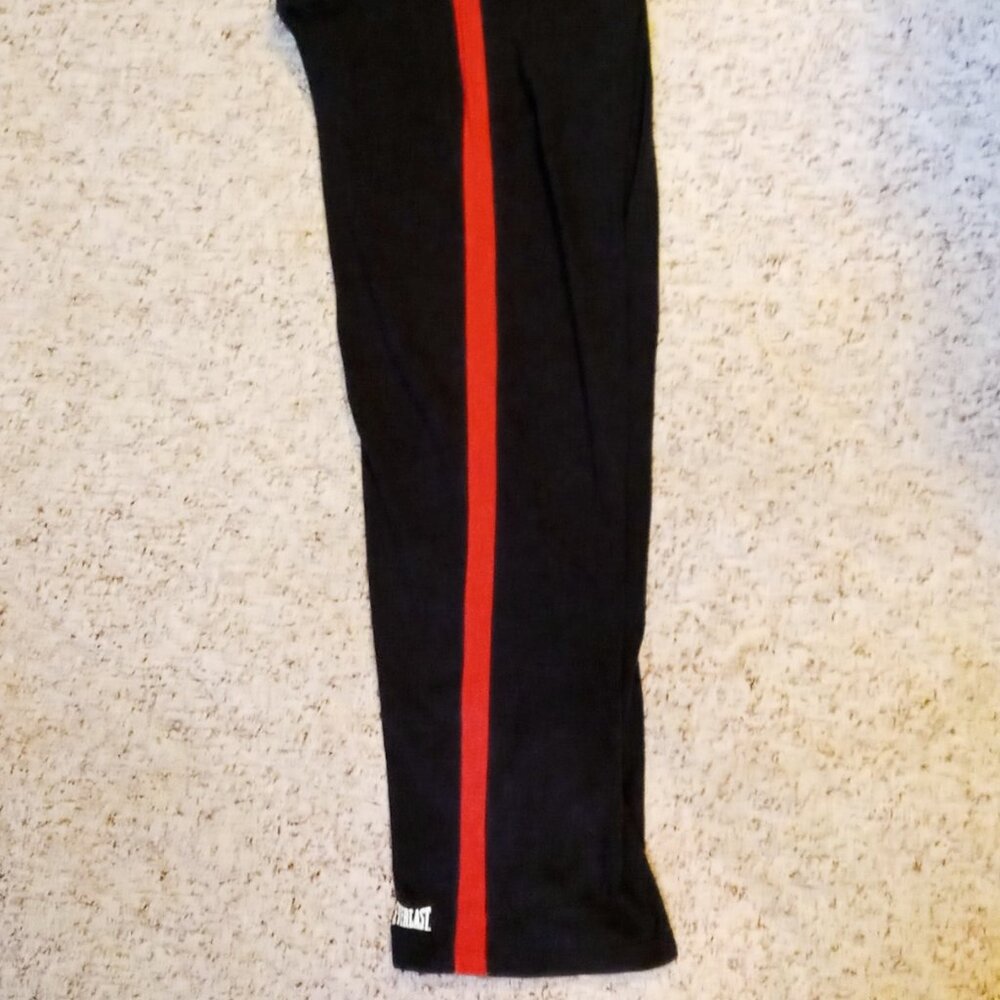 Vintage Everlast Black w/Red Stripe Stretchy Waist Women's Athletic Pants Jr XL - Picture 12 of 13